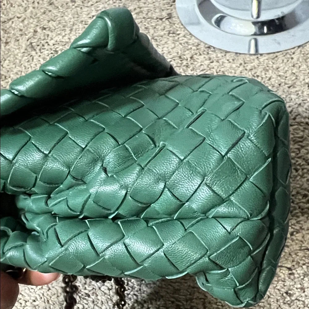 3334 Green Bottega crossbody bag - Picture 3 of 8
